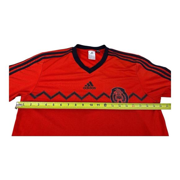 Adidas Mexico National Jersey Mens Size M Red Black Soccer Kit Futbol 2014 - Picture 9 of 11
